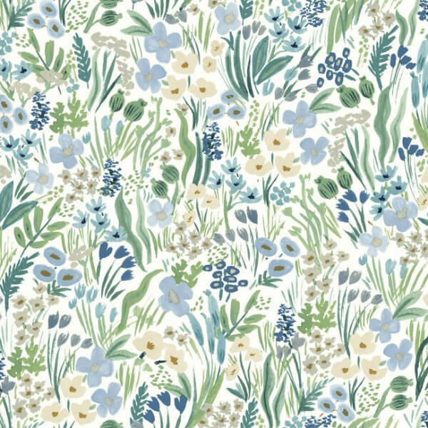 Lea Indigo Peel & Stick Wallpaper