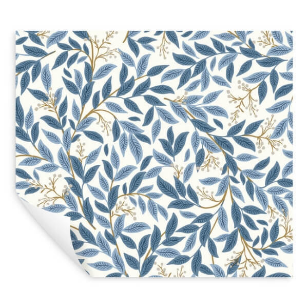 Willowberry Blue & White Peel & Stick Wallpaper