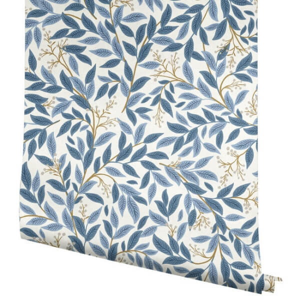Willowberry Blue & White Peel & Stick Wallpaper