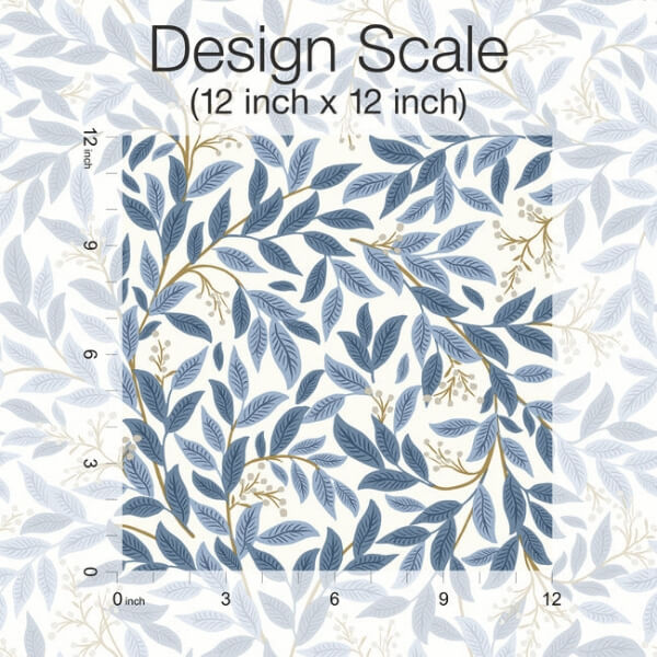 Willowberry Blue & White Peel & Stick Wallpaper