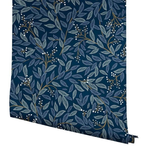 Willowberry Navy Peel & Stick Wallpaper