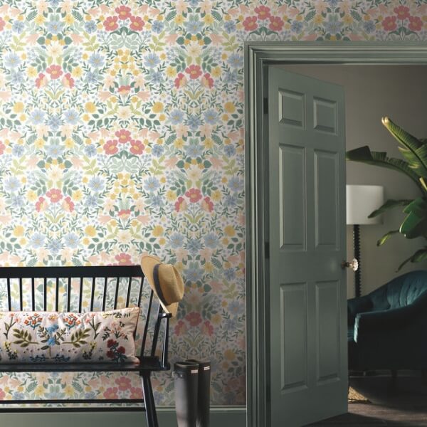Bramble Garden Pastel Multi Peel & Stick Wallpaper