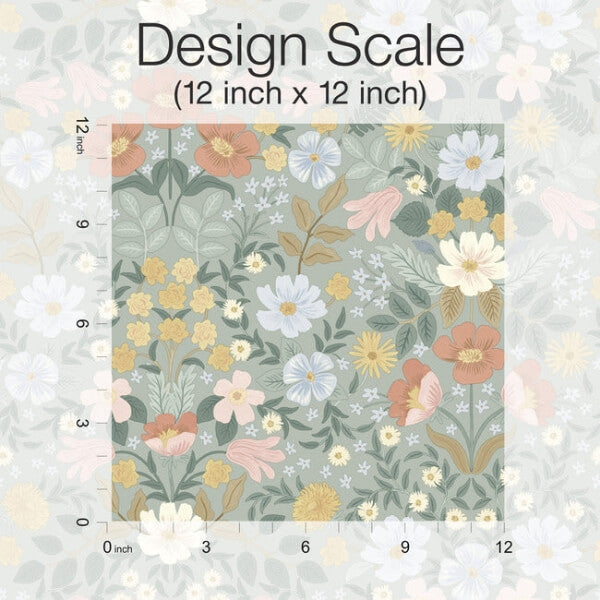 Bramble Garden Sage Peel & Stick Wallpaper