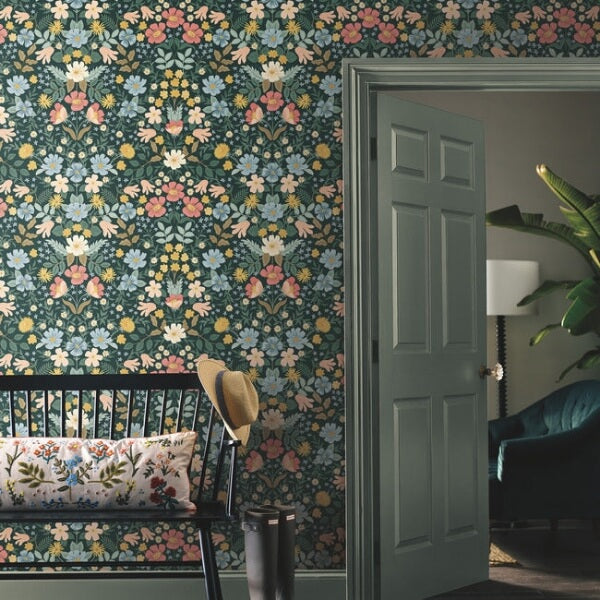 Bramble Garden Emerald Peel & Stick Wallpaper