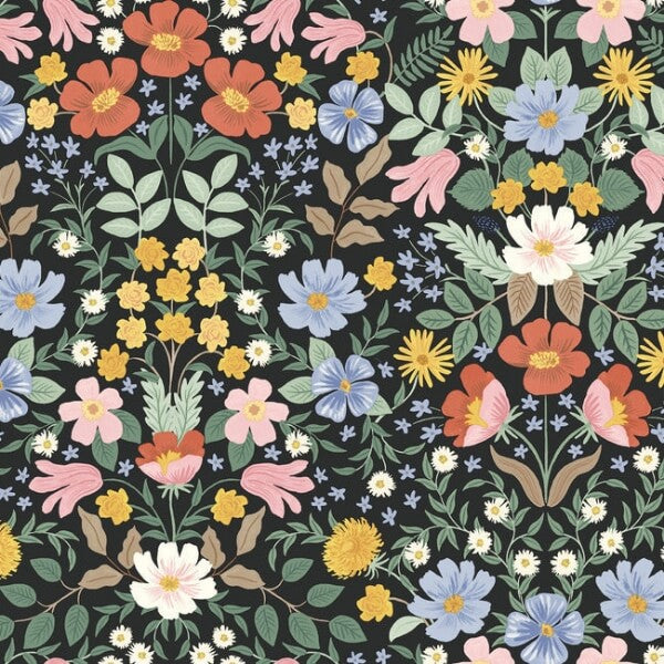 Bramble Garden Black Peel & Stick Wallpaper