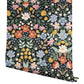 Bramble Garden Black Peel & Stick Wallpaper