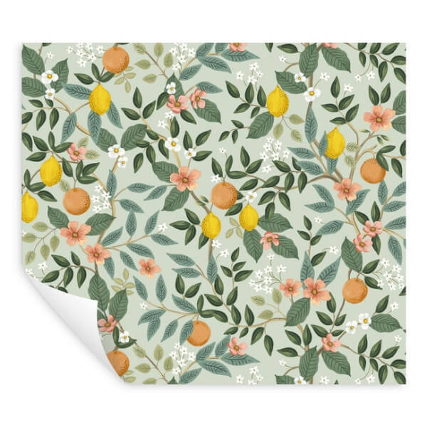 Citrus Grove Mint Peel & Stick Wallpaper