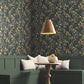 Citrus Grove Black Peel & Stick Wallpaper