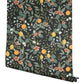Citrus Grove Black Peel & Stick Wallpaper