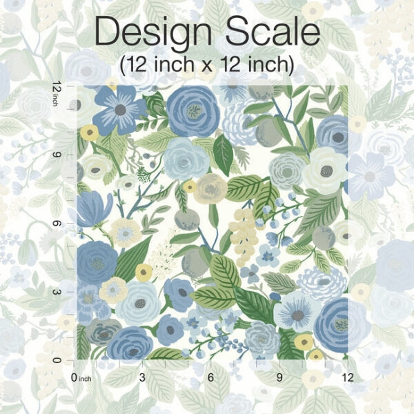 Garden Party Blue & Green Multi Peel & Stick Wallpaper