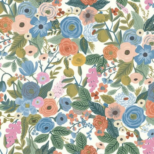 Garden Party Cobalt Multi Peel & Stick Wallpaper