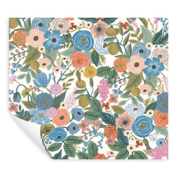 Garden Party Cobalt Multi Peel & Stick Wallpaper