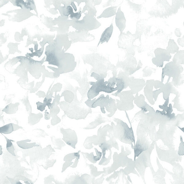 Renewed Floral Blue Wallpaper