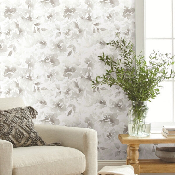 Renewed Floral Neutral Wallpaper