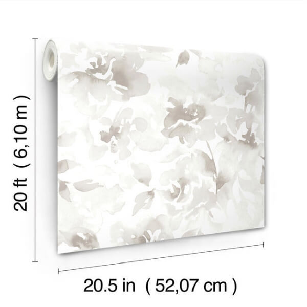 Renewed Floral Neutral Wallpaper