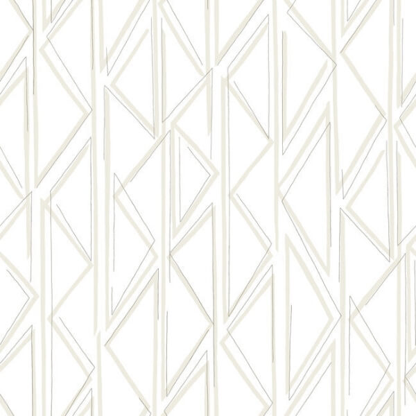 Sideways Sketch Beige Wallpaper