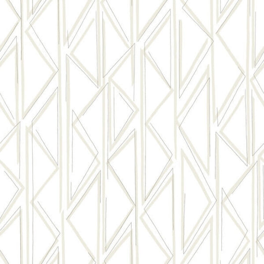 Sideways Sketch Beige Wallpaper