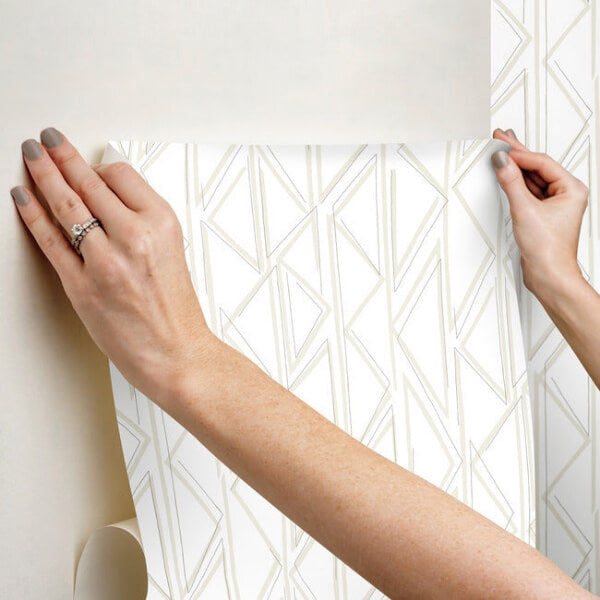 Sideways Sketch Beige Wallpaper