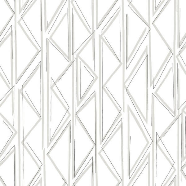 Sideways Sketch Grey Wallpaper