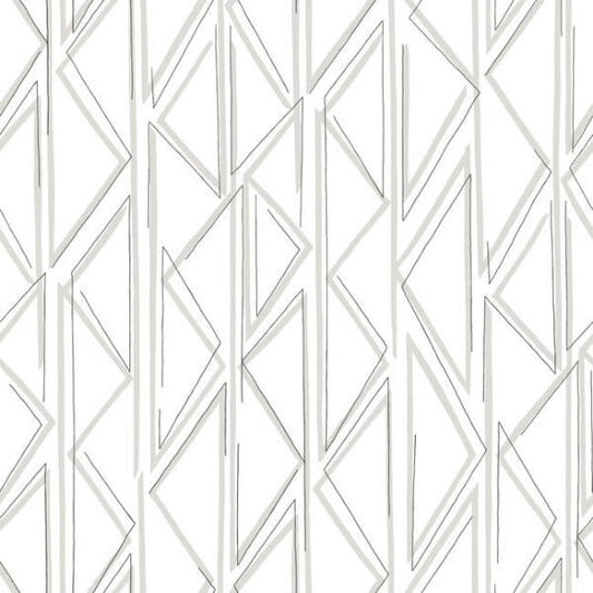 Sideways Sketch Grey Wallpaper