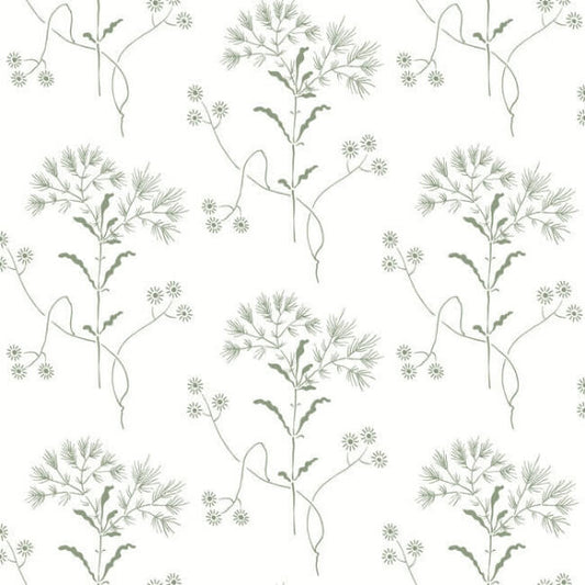 Wildflower Green Wallpaper