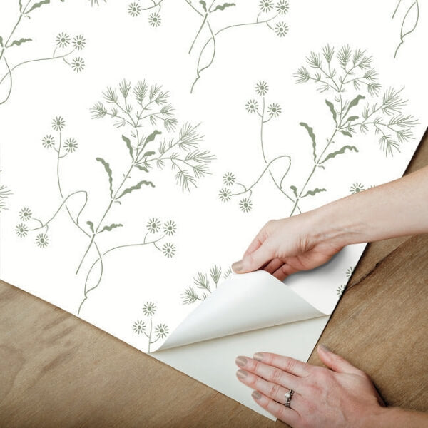 Wildflower Green Wallpaper