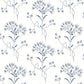 Wildflower Navy Wallpaper