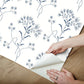 Wildflower Navy Wallpaper