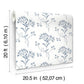 Wildflower Navy Wallpaper