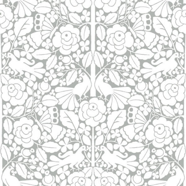Fairy Tales Grey Wallpaper