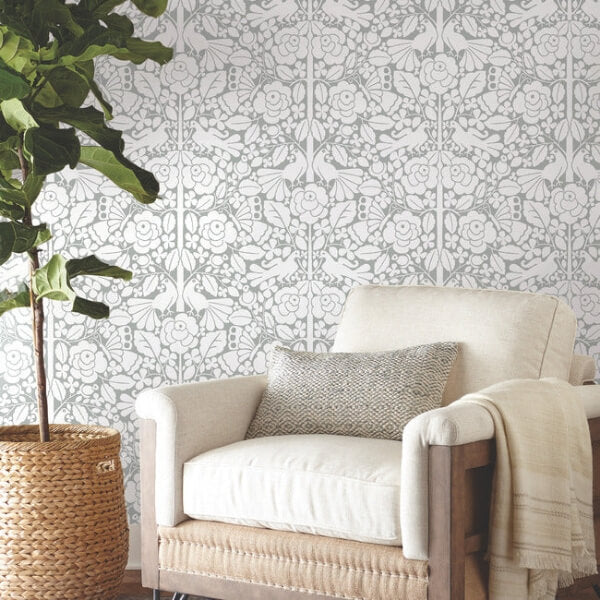 Fairy Tales Grey Wallpaper