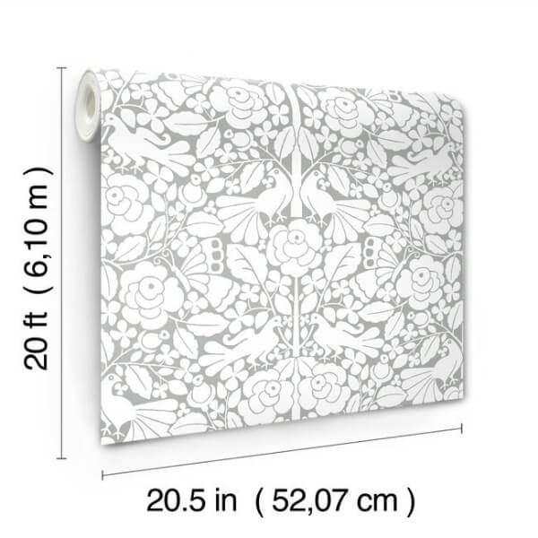 Fairy Tales Grey Wallpaper