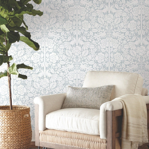 Fairy Tales Blue Wallpaper