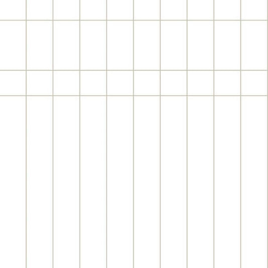 Linear Gridwork Linen on White Wallpaper