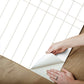 Linear Gridwork Linen on White Wallpaper