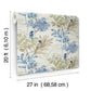 Handpainted Songbird Green & Blue Peel & Stick Wallpaper