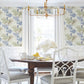 Handpainted Songbird Green & Blue Peel & Stick Wallpaper