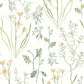 Alpine Botanical Peach Peel & Stick Wallpaper