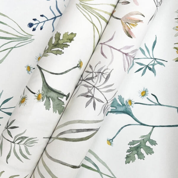 Alpine Botanical Peach Peel & Stick Wallpaper