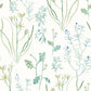 Alpine Botanical Blue Peel & Stick Wallpaper