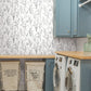 Wildflower Sprigs Black & White Peel & Stick Wallpaper