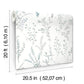 Wildflower Sprigs Blue & Green Peel & Stick Wallpaper