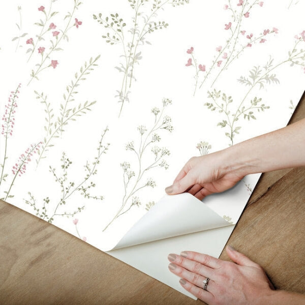 Wildflower Sprigs Multicolor Peel & Stick Wallpaper