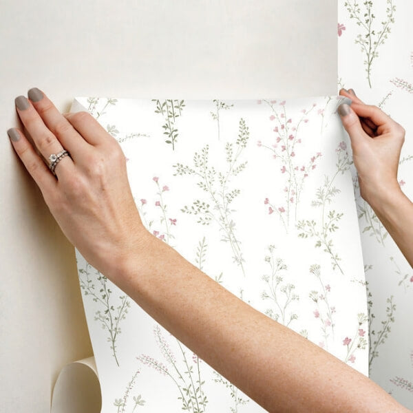 Wildflower Sprigs Multicolor Peel & Stick Wallpaper