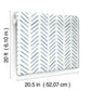 Painted Herringbone Navy Peel & Stick Wallpaper