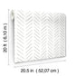 Painted Herringbone Fog Peel & Stick Wallpaper