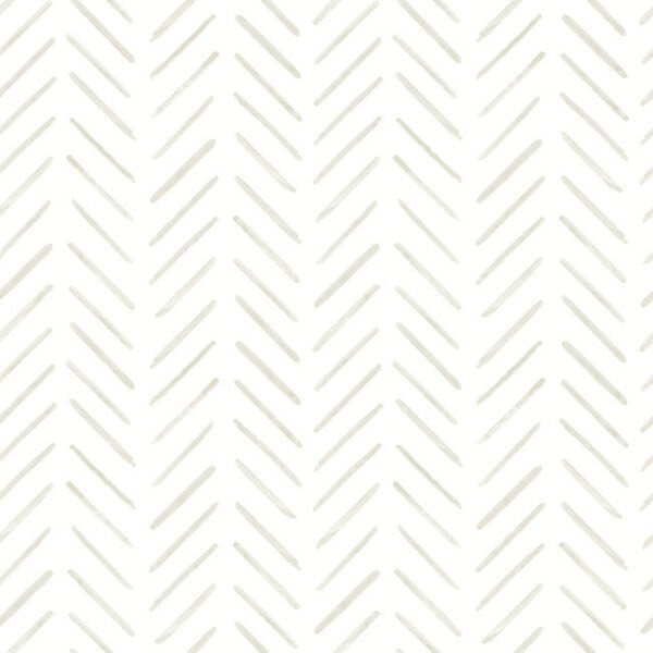 Painted Herringbone Sand Peel & Stick Wallpaper