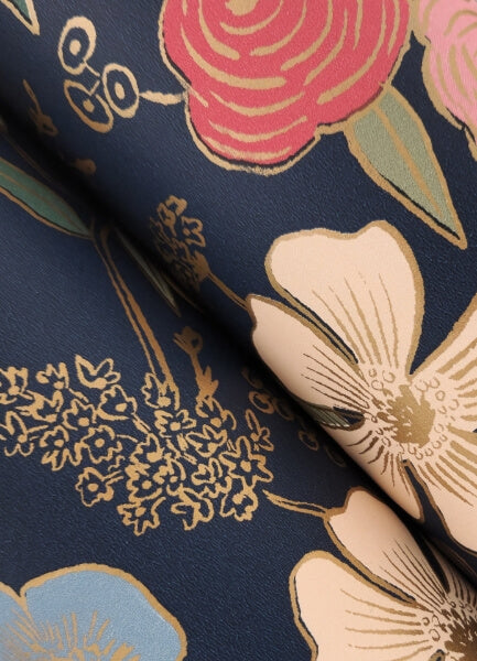 Colette Navy Peel & Stick Wallpaper