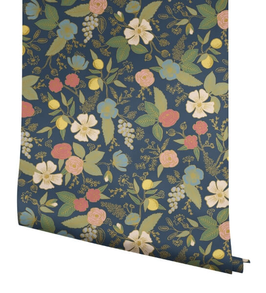Colette Navy Peel & Stick Wallpaper