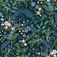 Peacock Garden Navy Peel & Stick Wallpaper